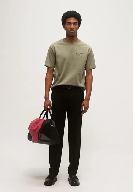 Мужская футболка Marc O'Polo Denim с принтом, шалфейная