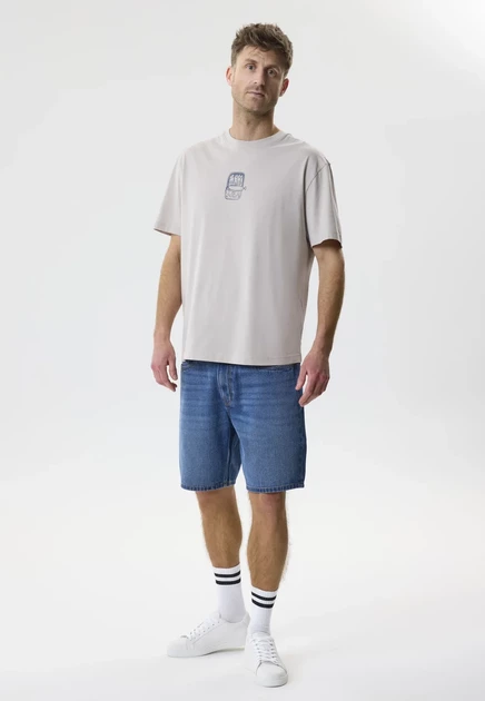 Мужские шорты TWO SOON Denim gy Loose, средне-синие