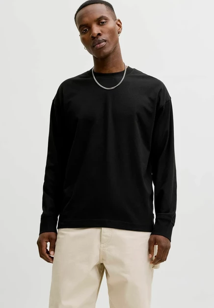 Мужской лонгслив Jack & Jones, черный