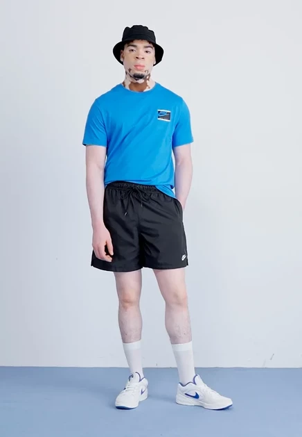 Мужские шорты Nike Club Flow, черный/белый