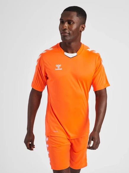 Мужская спортивная футболка Hummel Core, красно-оранжевая