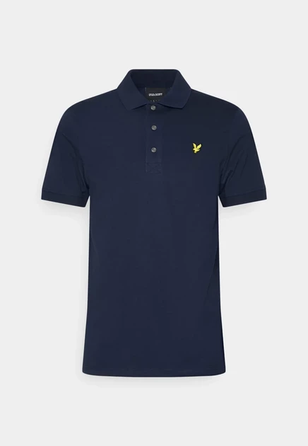 Мужская рубашка-поло Lyle & Scott, бело-синяя