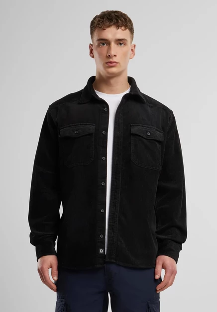 Мужская рубашка Brandit LONG SLEEVE, черная