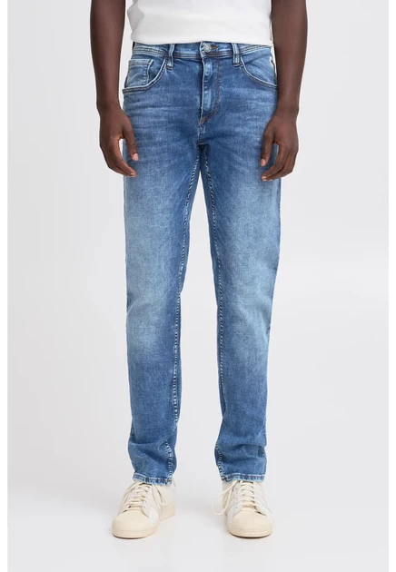 Blend BHTWISTER REGULAR WAIST - Slim fit jeans - denim dark blue denim middle blue