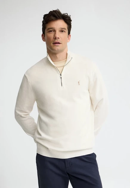 Мужской джемпер Polo Club Rigby Go Zipper, экрю