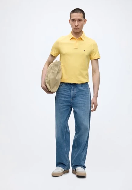 Мужское поло Tommy Hilfiger 1985, желтое