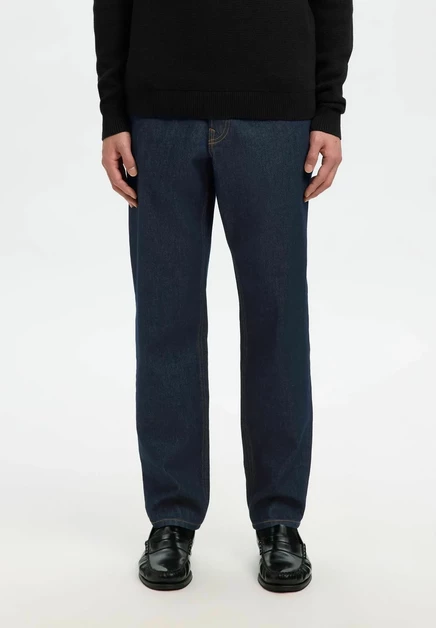 SELECTED MEN HEREN TAPERED JEANS SLH109-REG TAPERED BEN KORI JEANS NOOS. - Straight leg jeans - light blue denim dark blue denim