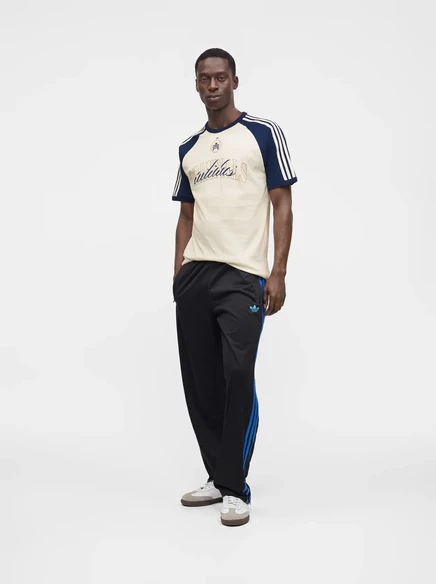 Футболка унисекс adidas Originals Baseball, белая/синяя