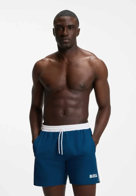 BOSS STARFISCH - Swimming shorts - light blue dark blue eighteen