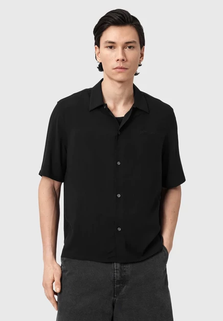 Мужская рубашка AllSaints BARON, чёрная