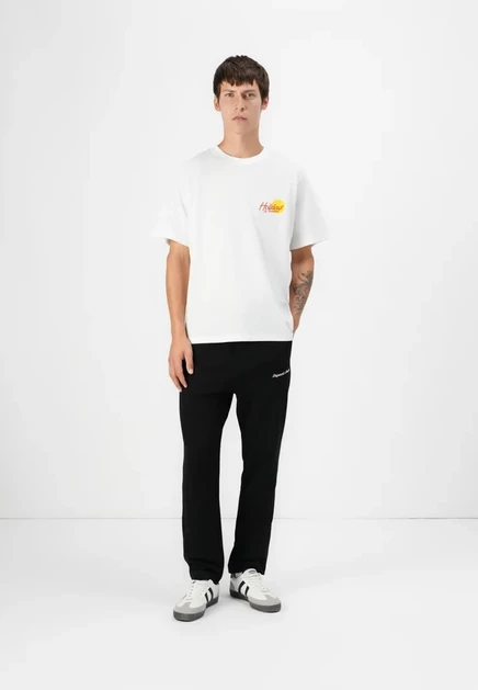Мужские спортивные брюки Jack & Jones Relaxed Fit, бело-черные