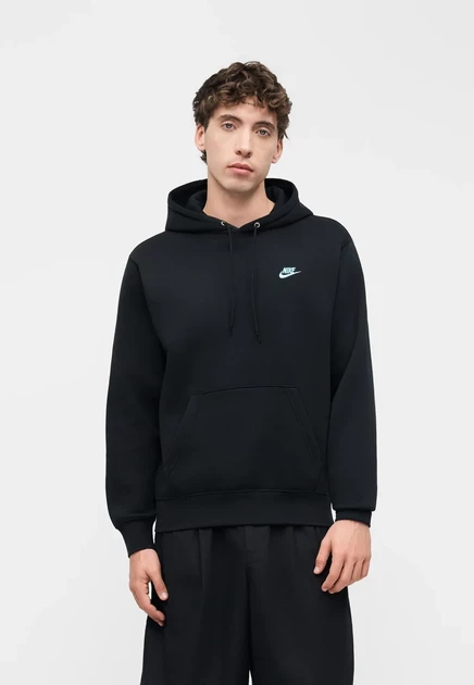 Nike Sportswear CLUB HOODIE - Hoodie - magenta/midnight navy black/football blue