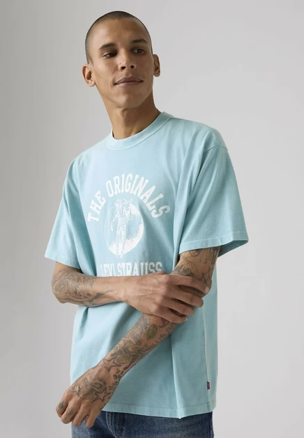 Мужская футболка Levi's Vintage Fit 501 Blues, серо-синяя