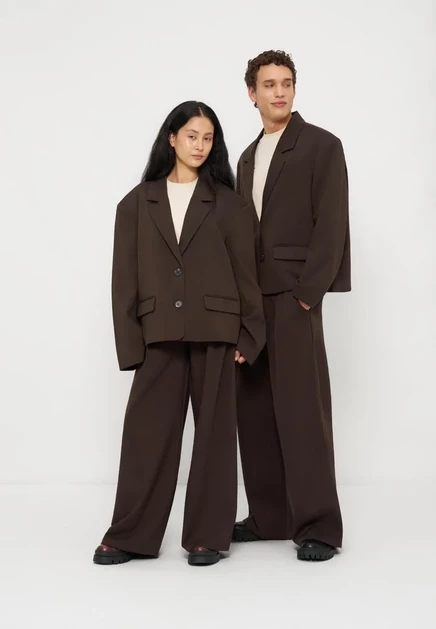 Унисекс-блейзер YOURTURN by Zalando, кофейный