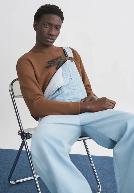 Мужской комбинезон Dickies Loose Bib, винтажно-синий