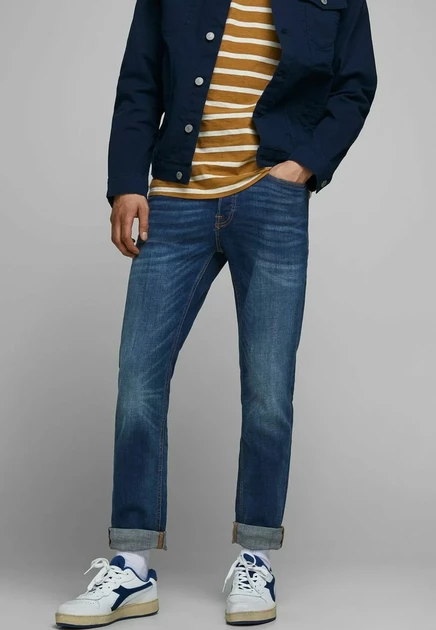 Мужские джинсы Jack & Jones Tim Original, темно-синие