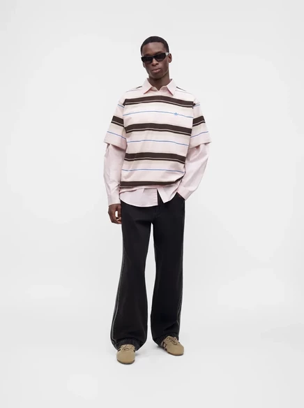 Унисекс футболка adidas Originals STRIPE TEE, розовая