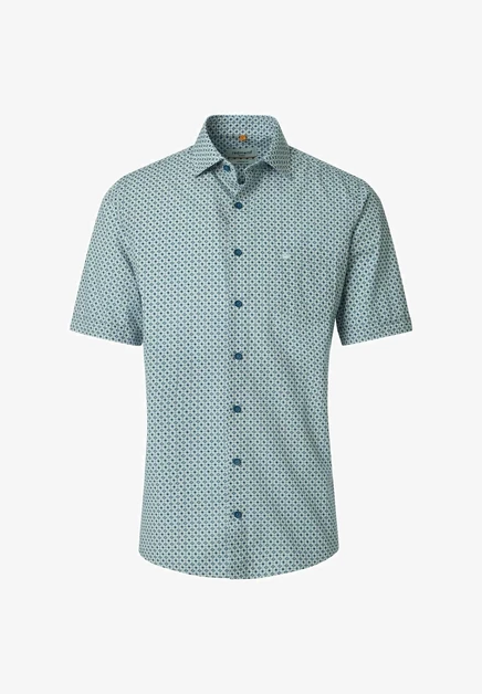 Мужская рубашка Redmond Comfort Fit, красно-синяя