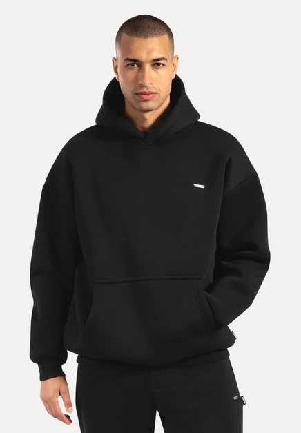 Мужское худи Smilodox Dawson Oversized, черное
