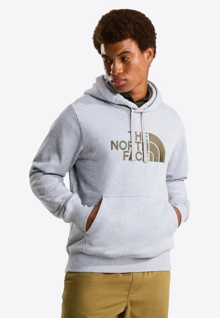 The North Face DREW PEAK REGULAR HOODIE - Fleece jumper - tnflghtgryhtr newtaupegrn wht tnflghtgryhtr newtaupegrn wht