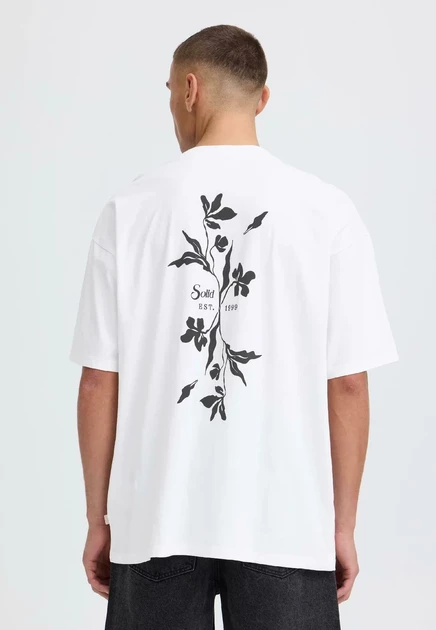 Мужская футболка Solid SDAMON Backprint, белая