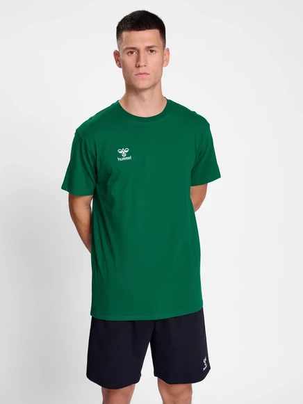Мужская базовая футболка Hummel Basic, зеленая