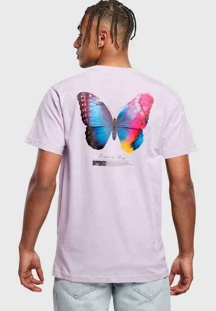 Мужская футболка Mister Tee Become the Change, сиреневая