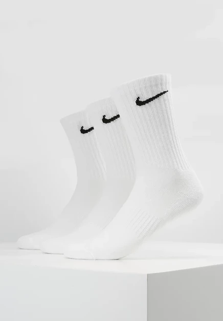 Носки Nike Everyday Cush Crew, 3 пары, бело-черные