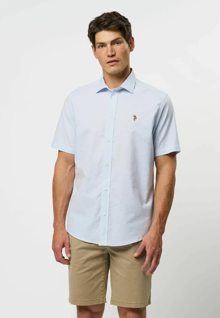 Мужская рубашка Polo Assn. Umnatan, синяя в полоску