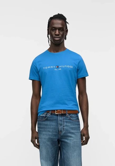 Tommy Hilfiger Basic T-shirt - breezy blue blue orbit