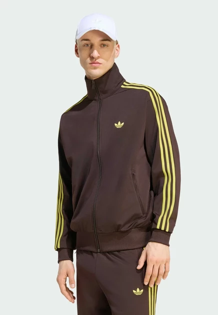 adidas Originals FIREBIRD TT - Training jacket - collegiate green aurora coffee   preloved lime