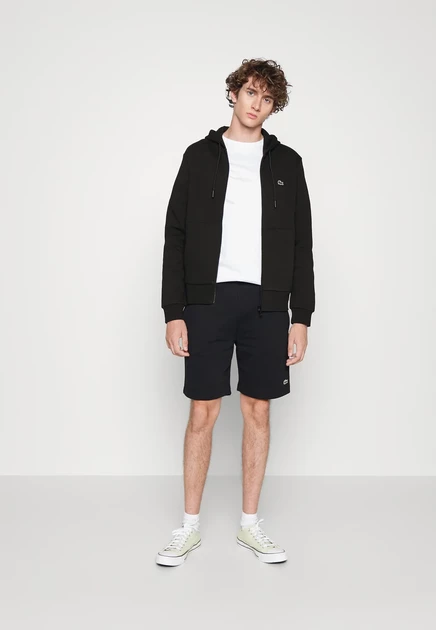 Lacoste Zip-up sweatshirt - blanc noir