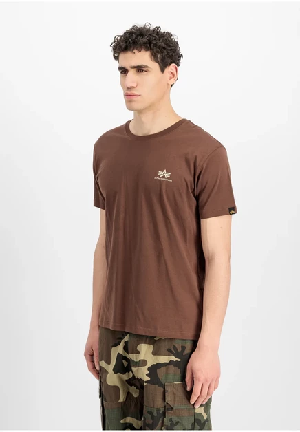 Alpha Industries Basic T-shirt - white powder brown