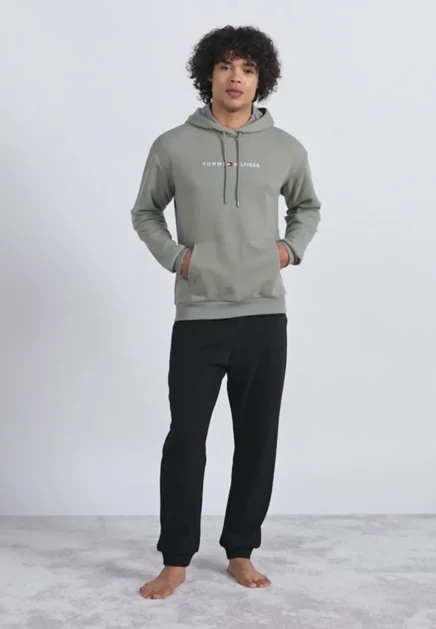 Мужское худи Tommy Hilfiger Original Hoodie, шалфейное