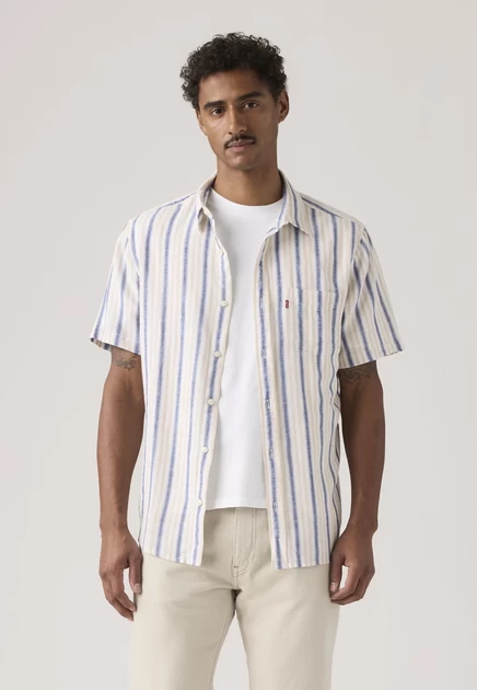 Levi's® SUNSET - Shirt - sintra plaid v2 dress blues gio stripe cement