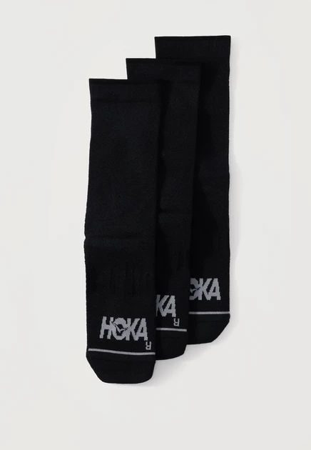 Спортивные носки Hoka, 3 пары, белые и чёрные