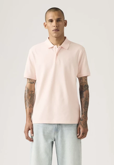 Мужское поло Levi's Original Teddy Stripe, розовое
