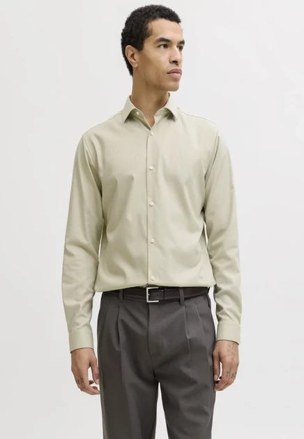 Мужская рубашка Jack & Jones Premium Jprblaparker, черно-песочная