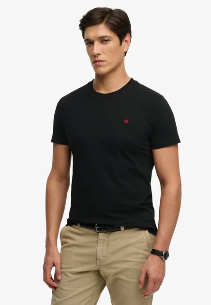 Мужская футболка Superdry Co Essential SD&Co, черно-красная