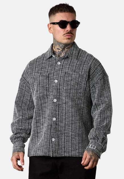Мужская рубашка Esteem Jacquard, черная