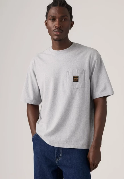 Унисекс-футболка Levi's Workwear Workwear Tee, черно-серая
