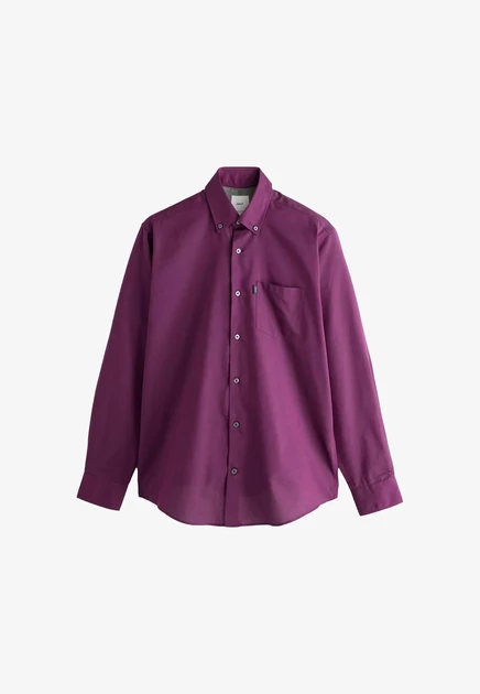 Мужская рубашка Next Regular Fit Oxford, фиолетовая