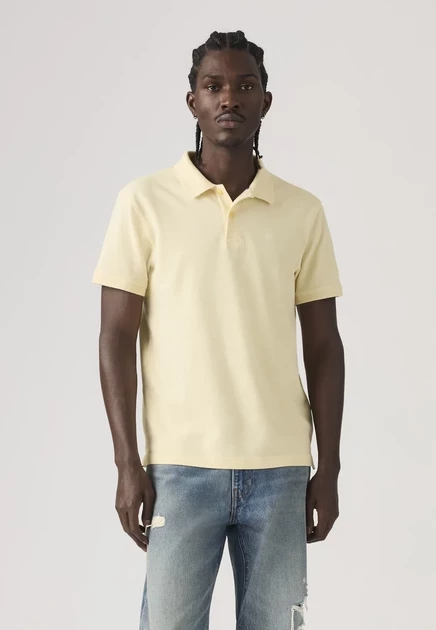 Мужская футболка-поло Levi's Teddy Stripe, красно-желтая