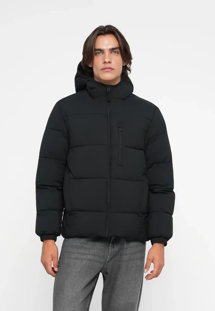 Мужская зимняя куртка Tom Tailor Denim Puffer, чёрная