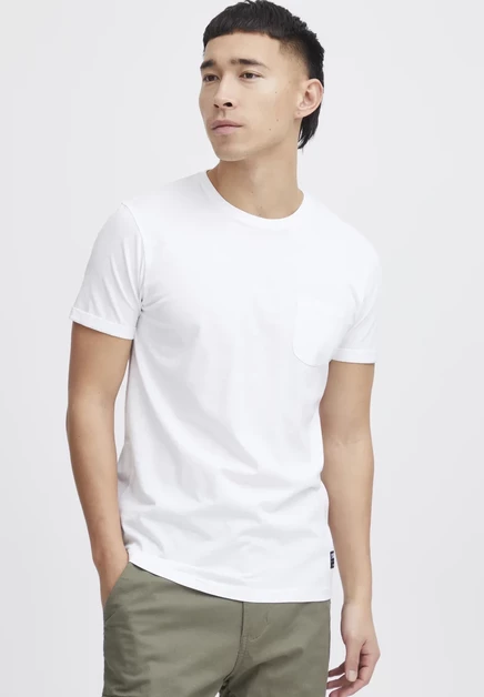 Мужская базовая футболка Solid, белая