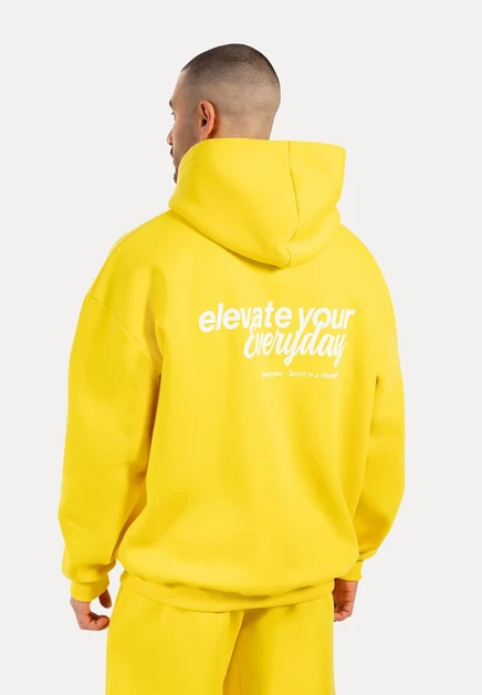 Мужское худи Smilodox Casual Logo Tamio, желтое