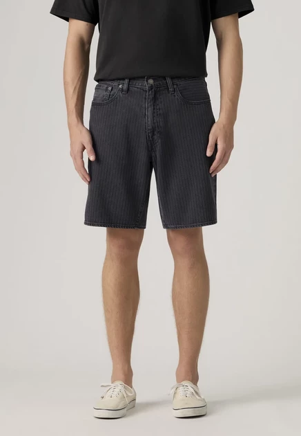 Мужские джинсовые шорты Levi's 468 Loose, черные