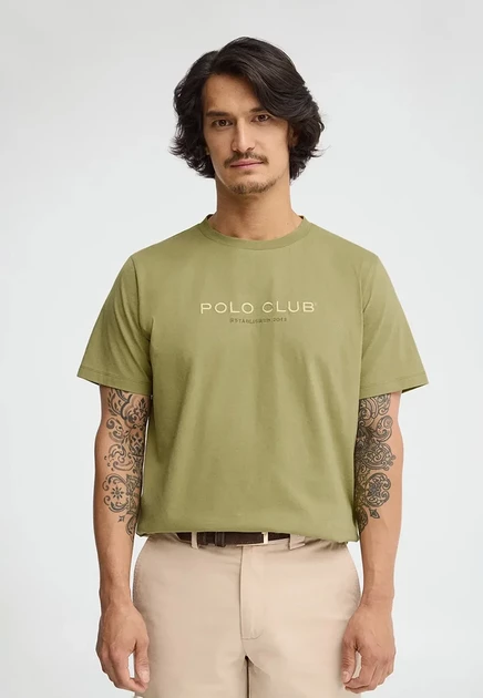 Мужская футболка Polo Club Established, зелёная