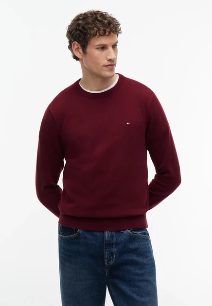 Мужской джемпер Tommy Hilfiger, тёмно-красный
