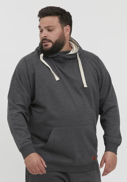Мужское худи Blend BHSALES Plus Size, угольно-серое